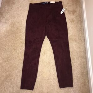 NWT high-rise suede Stevie pants